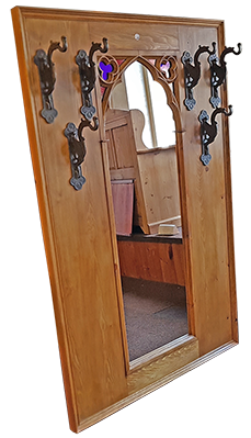 Minster Gothic Classic "Robin" combined Hall-Rack-Mirror