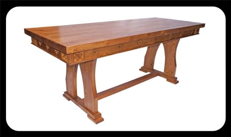Minster Gothic Classic "Seymour" Refectory Table  (Antique Pine Stain)
