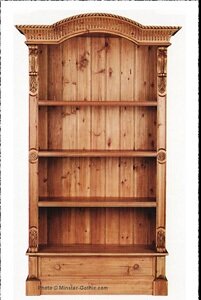 KeenPine Classics 1-Drawer Arch-Top  Bookcase #705